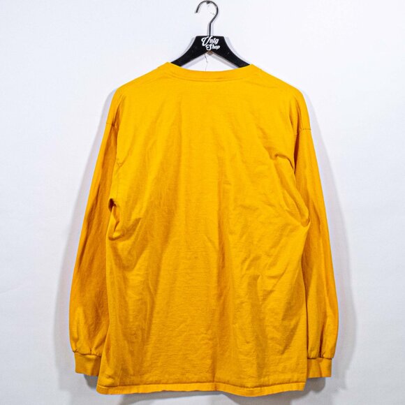 NIKE Center Swoosh Logo T-Shirt Long Sleeve Large Y2K Streetwear Hip Hop Skate - Picture 2 of 8